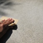 First, some light sanding
