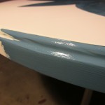Painted edges.