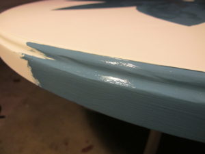 Painted edges.