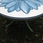 Flower petals on a table! Love it.