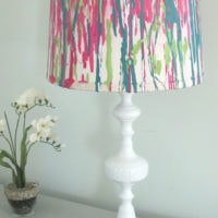 Spray Painted Lamp Shade