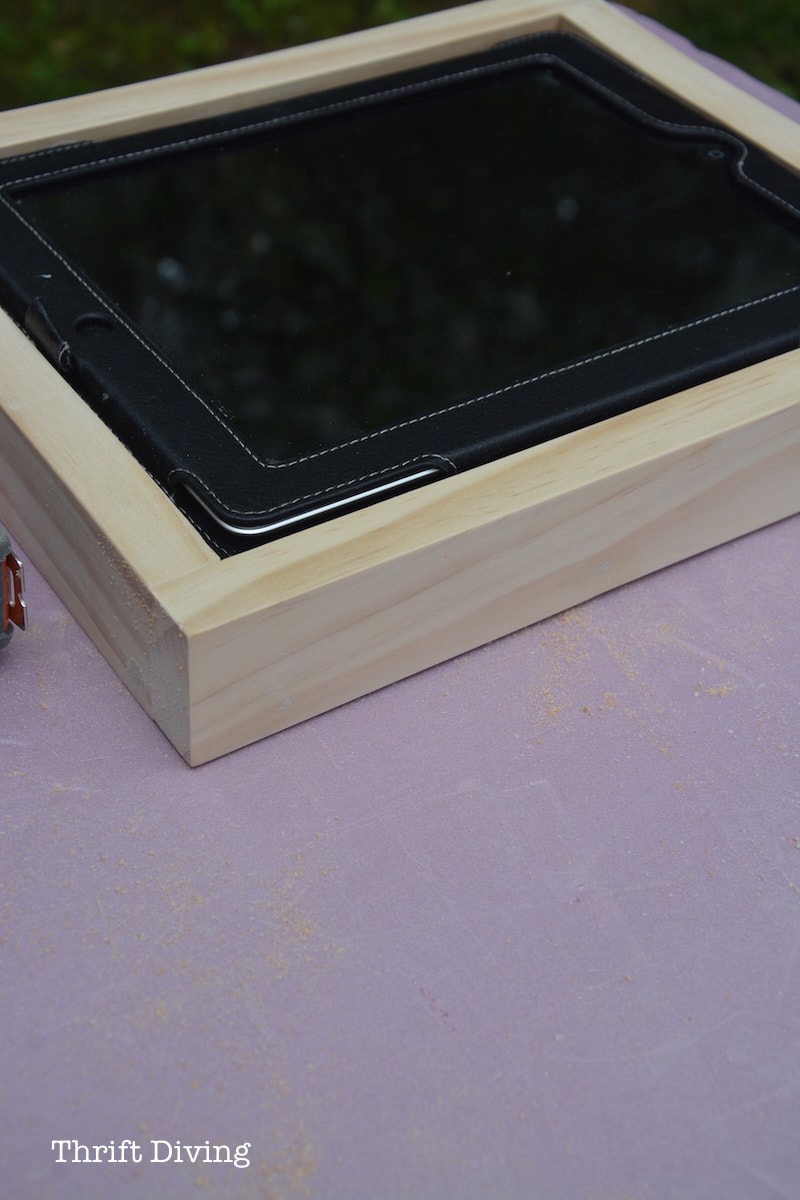 How to Make a DIY Tablet Holder Thrift Diving6289 Thrift Diving